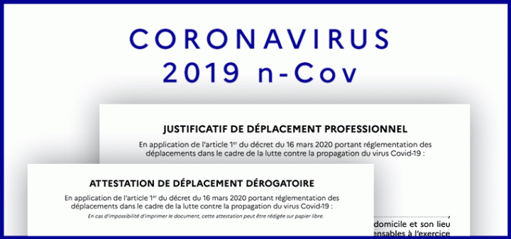 Attestation déplacement