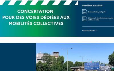 Concertation pour des voies dédiées aux mobilités collectives